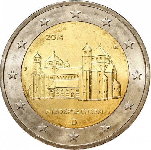 2 € Obverse Image minted in GERMANY in 2014J (Lower Saxony)  - The Coin Database