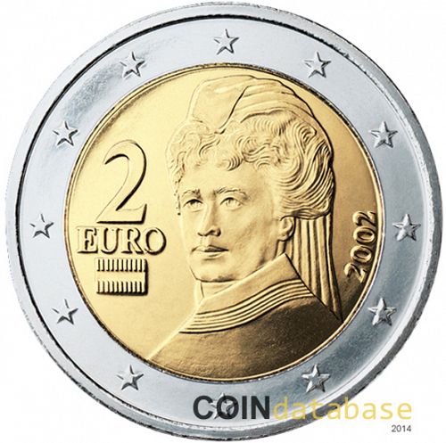 2 € Obverse Image minted in AUSTRIA in 2002 (1st Series)  - The Coin Database