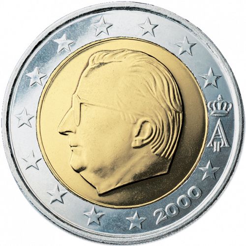 2 € Obverse Image minted in BELGIUM in 2000 (ALBERT II)  - The Coin Database