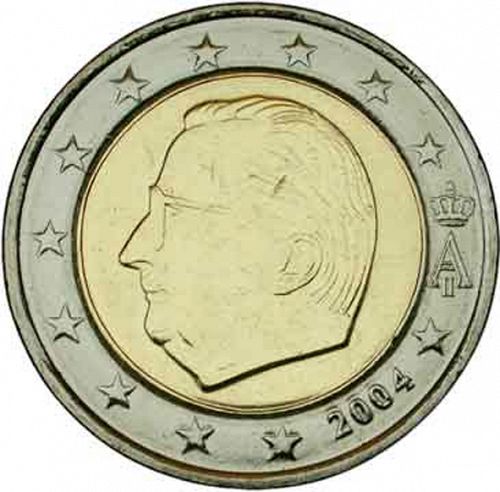 2 € Obverse Image minted in BELGIUM in 2004 (ALBERT II)  - The Coin Database
