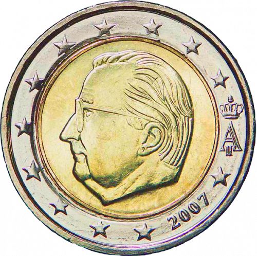 2 € Obverse Image minted in BELGIUM in 2007 (ALBERT II - New Reverse)  - The Coin Database