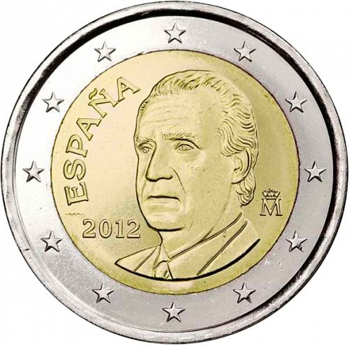 2 € Obverse Image minted in SPAIN in 2012 (JUAN CARLOS I - 2nd Series)  - The Coin Database