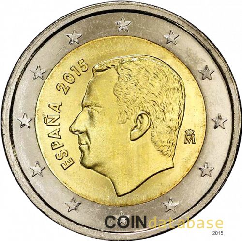 2 € Obverse Image minted in SPAIN in 2015 (FELIPE VI)  - The Coin Database