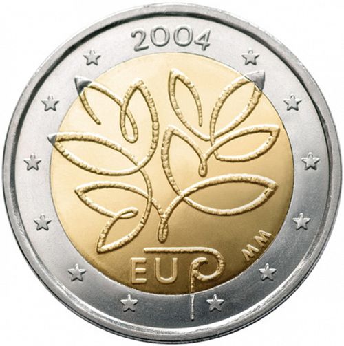 2 € Obverse Image minted in FINLAND in 2004 (Enlargement of the European Union by ten new Member States)  - The Coin Database