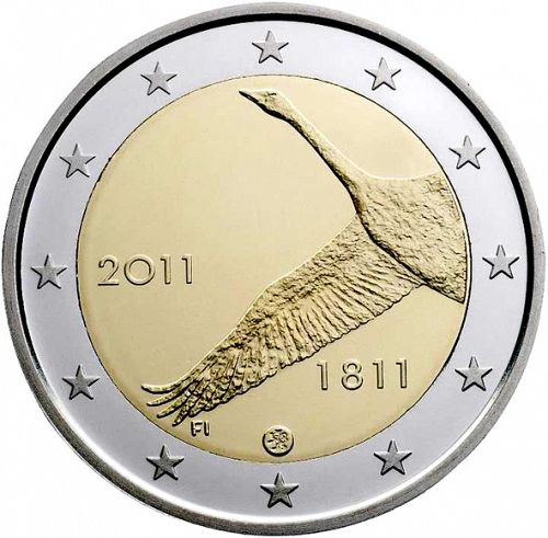 2 € Obverse Image minted in FINLAND in 2011 (200th anniversary of the Bank of Finland)  - The Coin Database