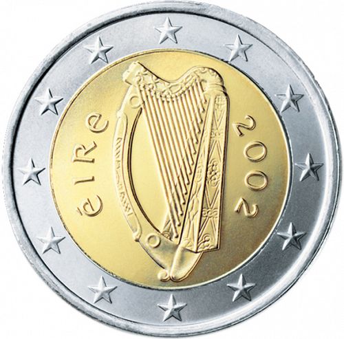 2 € Obverse Image minted in IRELAND in 2002 (1st Series)  - The Coin Database