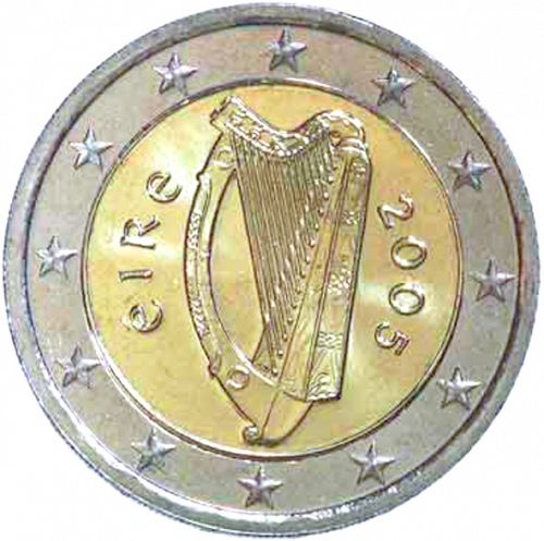 2 € Obverse Image minted in IRELAND in 2005 (1st Series)  - The Coin Database