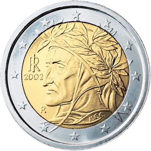 2 € Obverse Image minted in ITALY in 2002 (1st Series)  - The Coin Database