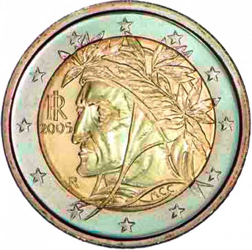 2 € Obverse Image minted in ITALY in 2005 (1st Series)  - The Coin Database