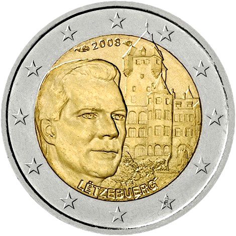 2 € Obverse Image minted in LUXEMBOURG in 2008 (Berg Castle)  - The Coin Database