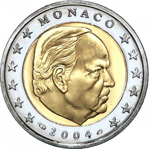 2 € Obverse Image minted in MONACO in 2004 (RAINIER III)  - The Coin Database