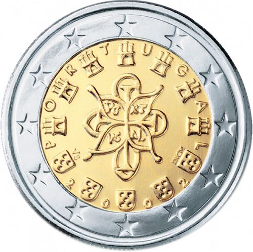 2 € Obverse Image minted in PORTUGAL in 2002 (1st Series)  - The Coin Database