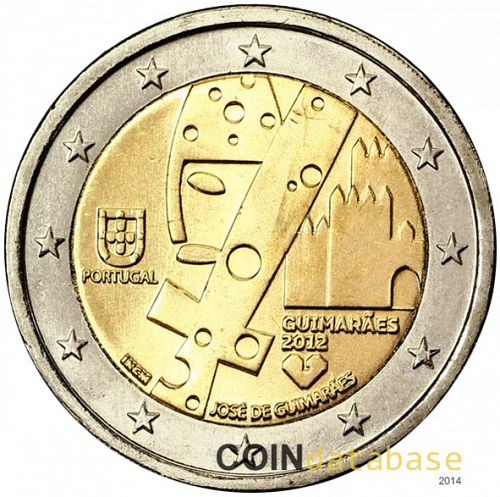 2 € Obverse Image minted in PORTUGAL in 2012 (Guimarães, European Capital of Culture 2012)  - The Coin Database