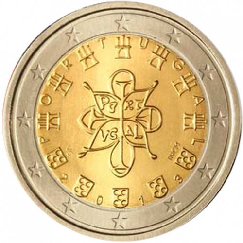 2 € Obverse Image minted in PORTUGAL in 2013 (1st Series - New Reverse)  - The Coin Database