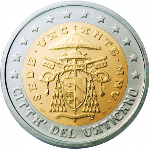 2 € Obverse Image minted in VATICAN in 2005 (SEDE VACANTE)  - The Coin Database