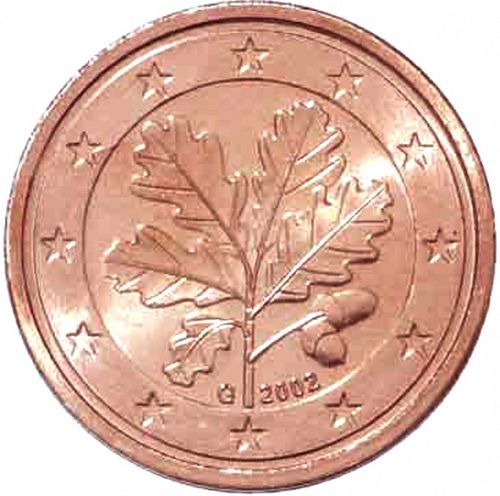 2 cent Obverse Image minted in GERMANY in 2002G (1st Series)  - The Coin Database
