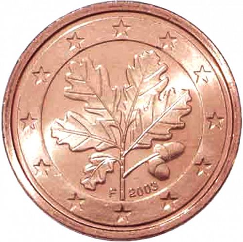 2 cent Obverse Image minted in GERMANY in 2003F (1st Series)  - The Coin Database