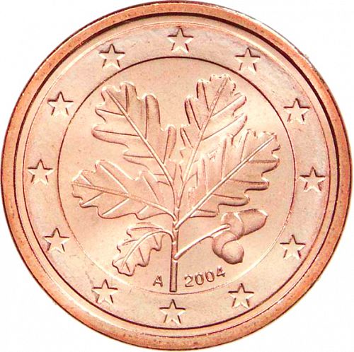 2 cent Obverse Image minted in GERMANY in 2004A (1st Series)  - The Coin Database