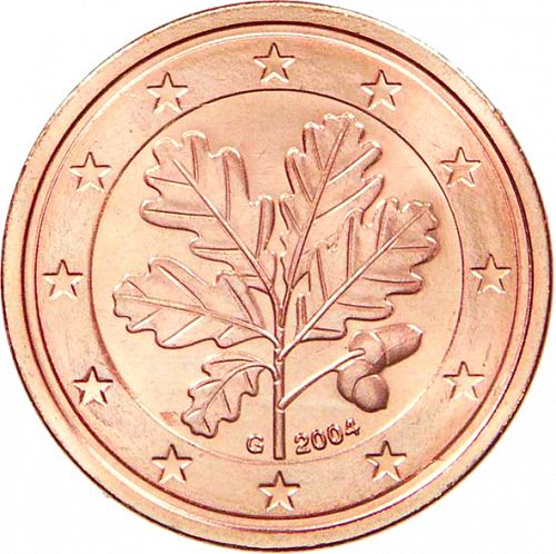2 cent Obverse Image minted in GERMANY in 2004G (1st Series)  - The Coin Database