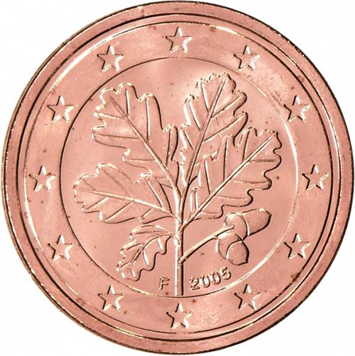 2 cent Obverse Image minted in GERMANY in 2005F (1st Series)  - The Coin Database
