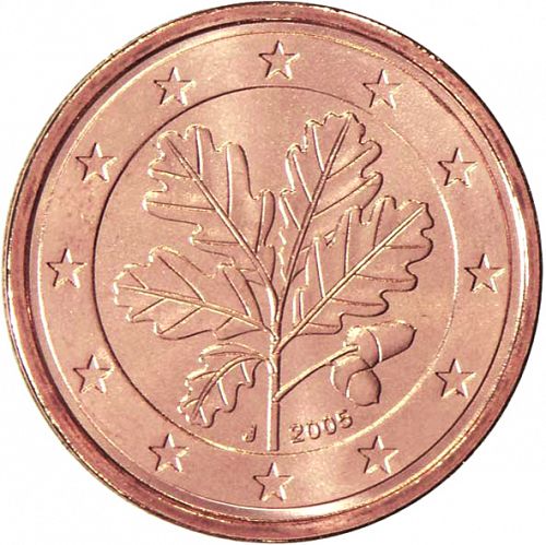 2 cent Obverse Image minted in GERMANY in 2005J (1st Series)  - The Coin Database