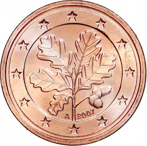 2 cent Obverse Image minted in GERMANY in 2007A (1st Series)  - The Coin Database