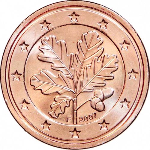 2 cent Obverse Image minted in GERMANY in 2007F (1st Series)  - The Coin Database