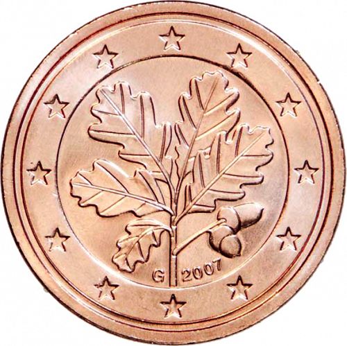 2 cent Obverse Image minted in GERMANY in 2007G (1st Series)  - The Coin Database