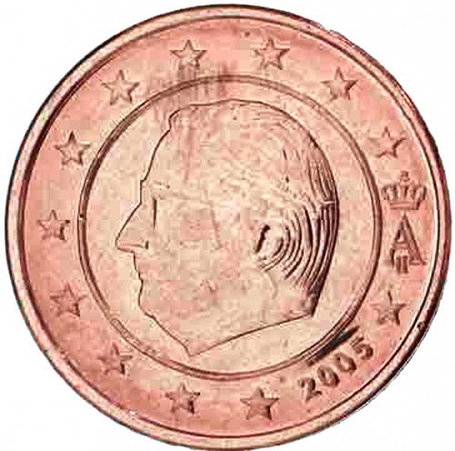 2 cent Obverse Image minted in BELGIUM in 2005 (ALBERT II)  - The Coin Database