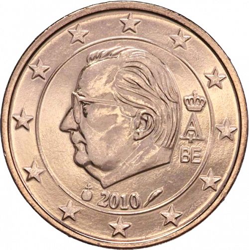 2 cent Obverse Image minted in BELGIUM in 2010 (ALBERT II - 3rd Series)  - The Coin Database
