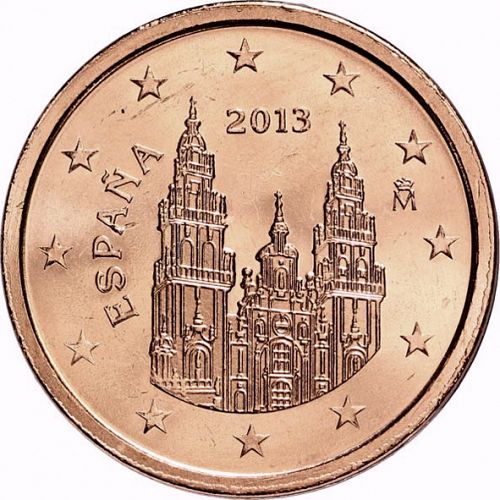 2 cent Obverse Image minted in SPAIN in 2013 (JUAN CARLOS I - 2nd Series)  - The Coin Database