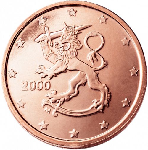 2 cent Obverse Image minted in FINLAND in 2000 (1st Series - M mark)  - The Coin Database