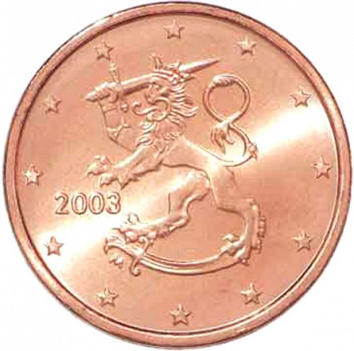 2 cent Obverse Image minted in FINLAND in 2003 (1st Series - M mark)  - The Coin Database