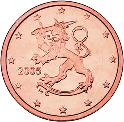 2 cent Obverse Image minted in FINLAND in 2005 (1st Series - M mark)  - The Coin Database
