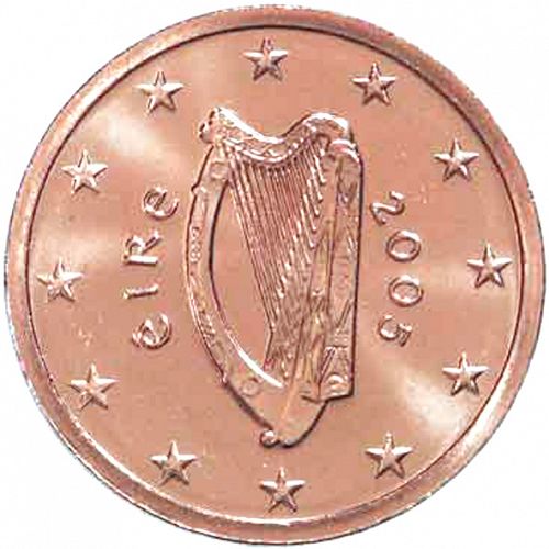 2 cent Obverse Image minted in IRELAND in 2005 (1st Series)  - The Coin Database