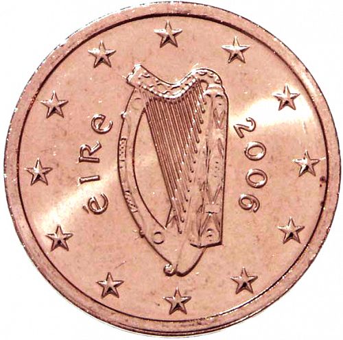2 cent Obverse Image minted in IRELAND in 2006 (1st Series)  - The Coin Database