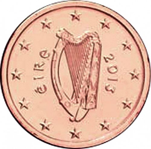 2 cent Obverse Image minted in IRELAND in 2013 (1st Series)  - The Coin Database