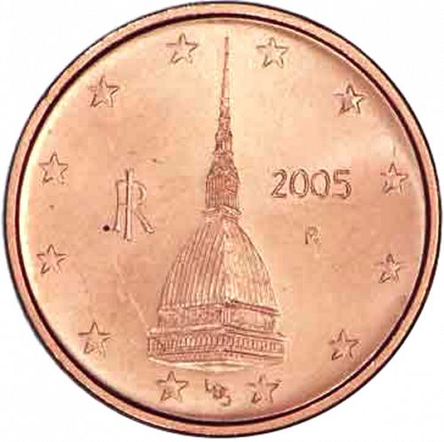 2 cent Obverse Image minted in ITALY in 2005 (1st Series)  - The Coin Database