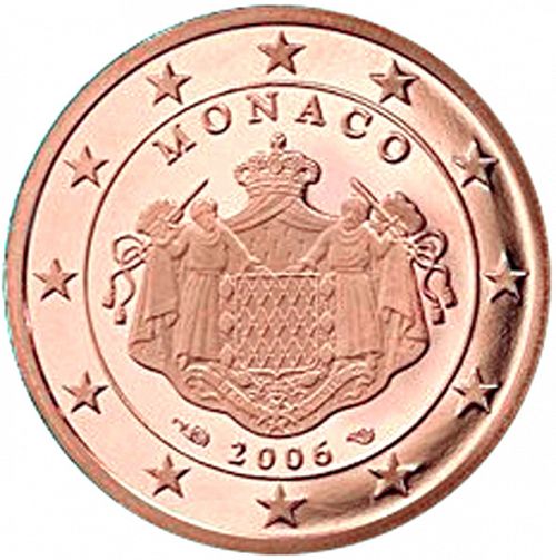 2 cent Obverse Image minted in MONACO in 2006 (ALBERT II)  - The Coin Database