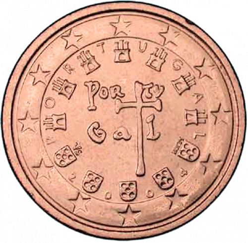 2 cent Obverse Image minted in PORTUGAL in 2004 (1st Series)  - The Coin Database