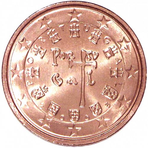 2 cent Obverse Image minted in PORTUGAL in 2005 (1st Series)  - The Coin Database