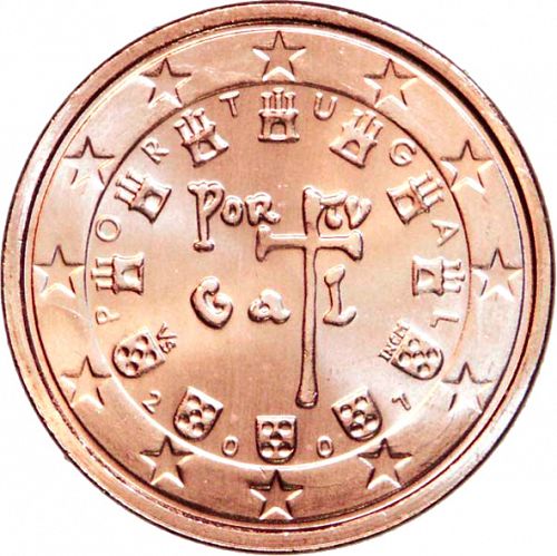 2 cent Obverse Image minted in PORTUGAL in 2007 (1st Series)  - The Coin Database