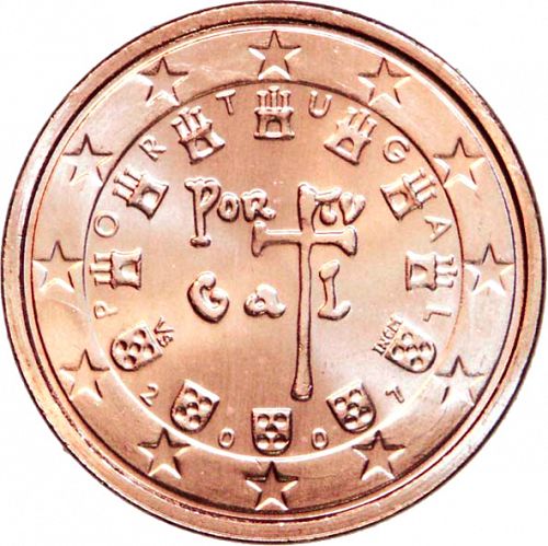 2 cent Obverse Image minted in PORTUGAL in 2007 (1st Series)  - The Coin Database