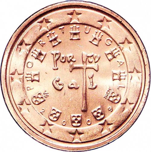 2 cent Obverse Image minted in PORTUGAL in 2009 (1st Series)  - The Coin Database