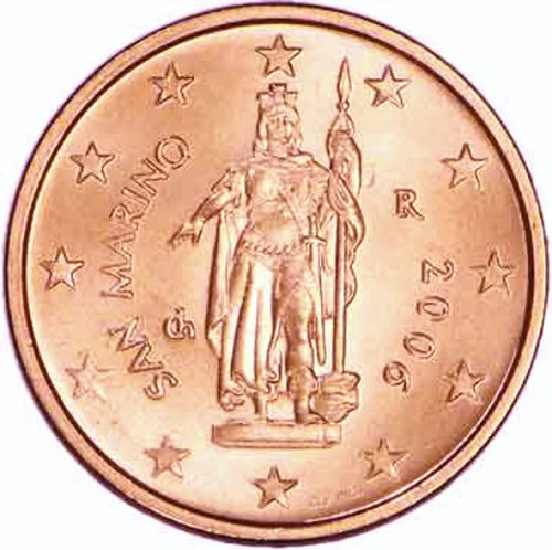 2 cent Obverse Image minted in SAN MARINO in 2006 (1st Series)  - The Coin Database
