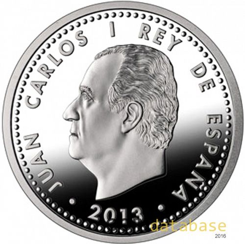 30 € Reverse Image minted in SPAIN in 2013 (30€ Commemorative BU)  - The Coin Database