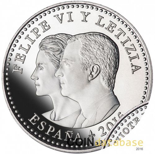 30 € Reverse Image minted in SPAIN in 2015 (30€ Commemorative BU)  - The Coin Database