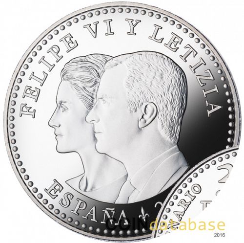 30 € Reverse Image minted in SPAIN in 2016 (30€ Commemorative BU)  - The Coin Database