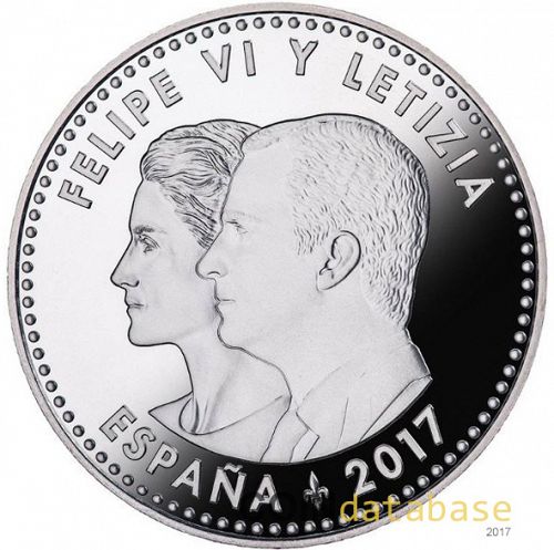 30 € Reverse Image minted in SPAIN in 2017 (30€ Commemorative BU)  - The Coin Database