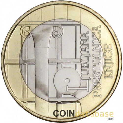 3 € Obverse Image minted in SLOVENIA in 2010 (3€ Commemorative BU)  - The Coin Database